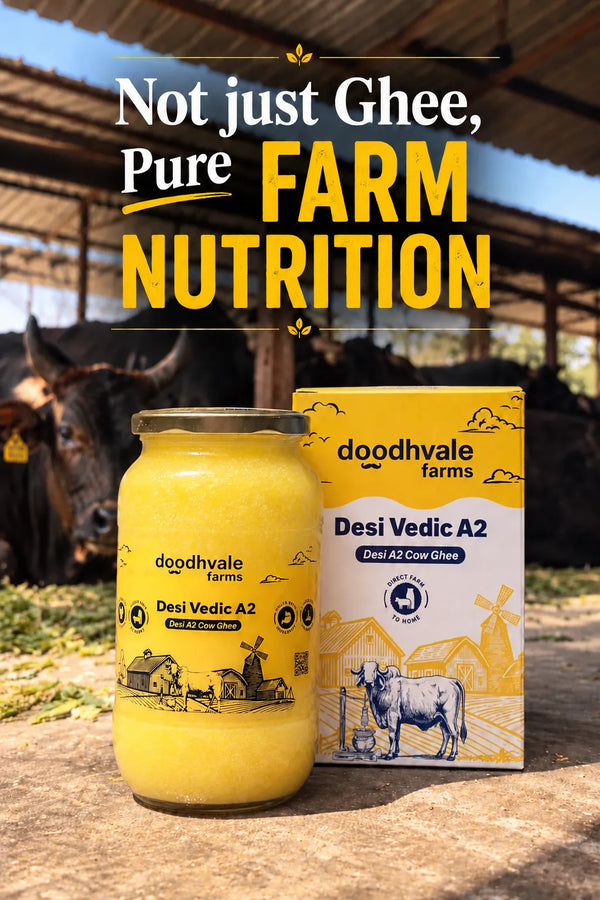 Cow A2 Vedic Desi Ghee - (900 ML)