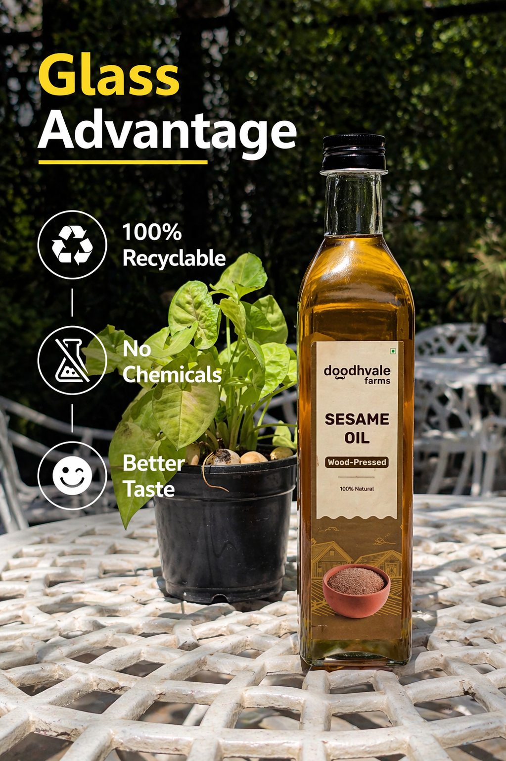 Sesame Oil - Wood Pressed (Buy 1 Get 1 Free)
