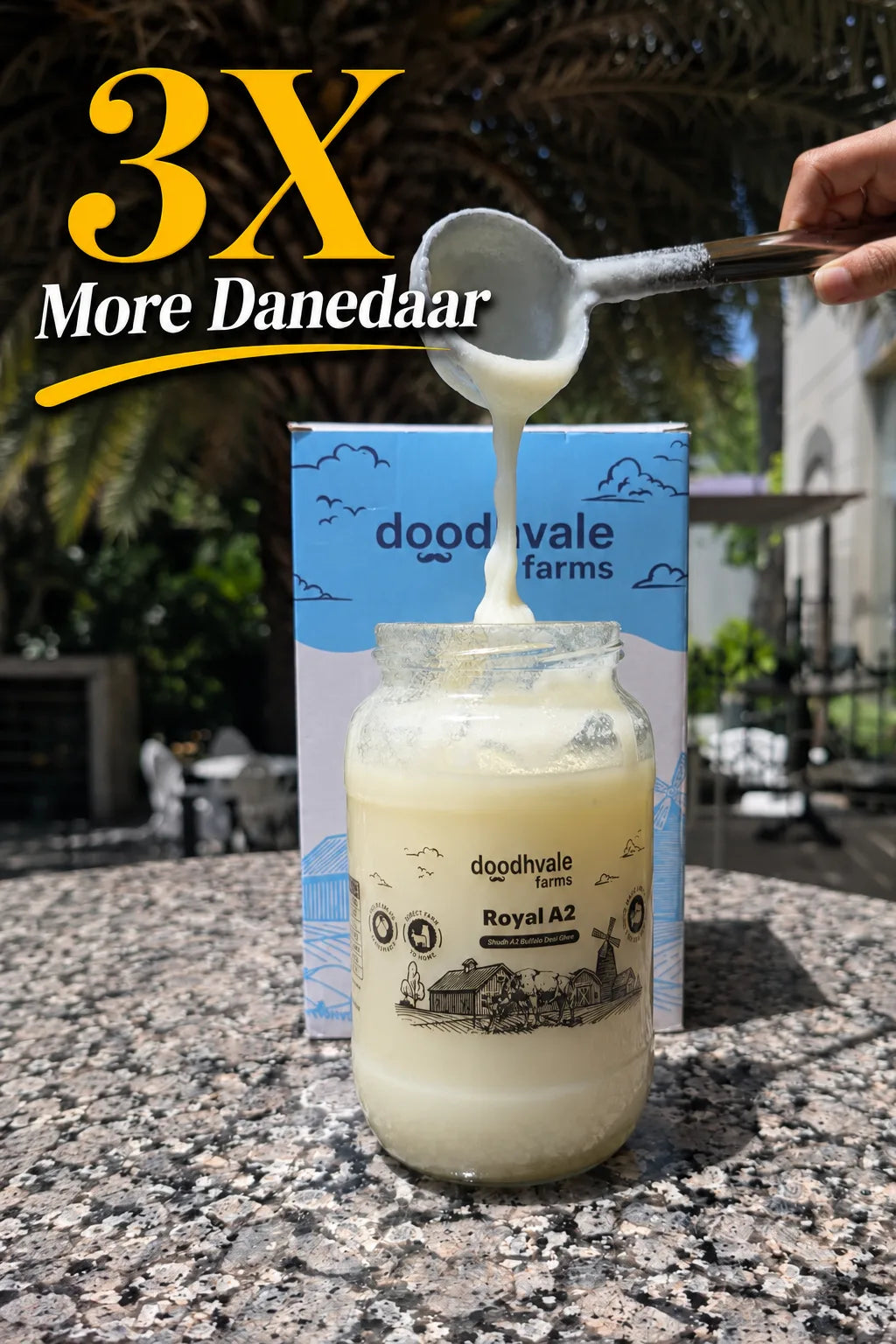 Royal A2 Buffalo Desi Ghee - (900 ML)