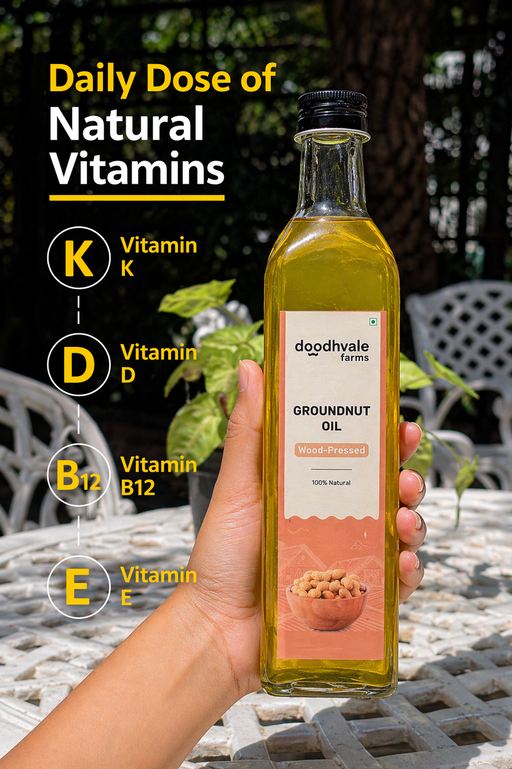 Groundnut Oil - Wood Pressed (2 Unit Pack)