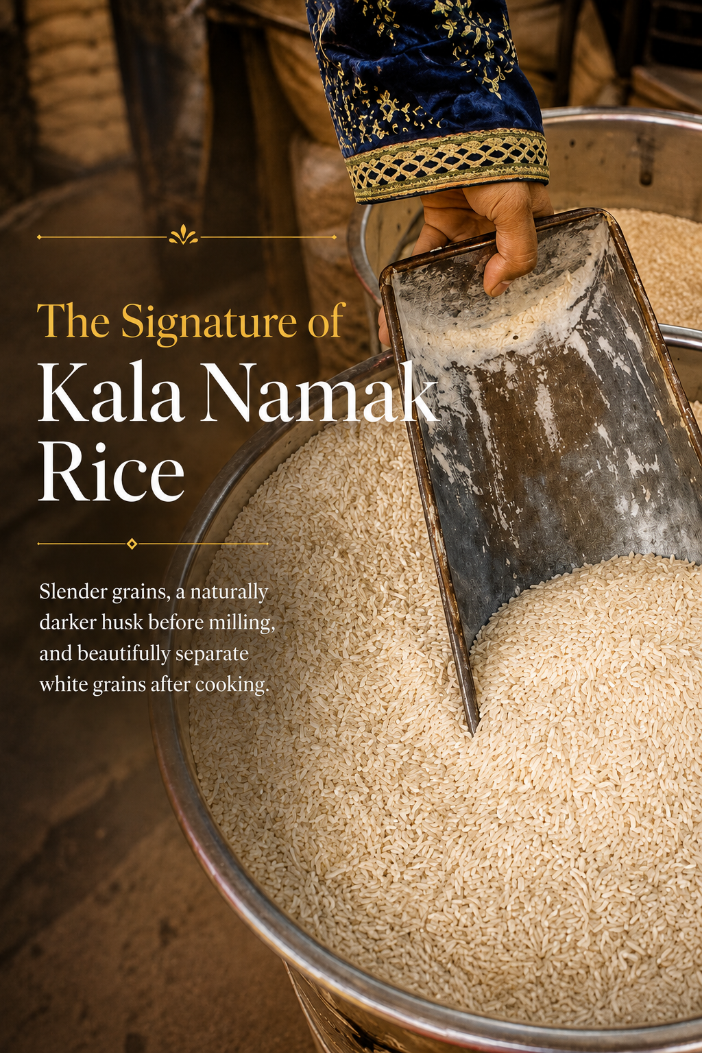 Kala Namak Rice – GI-Tagged Heritage Rice | High Protein