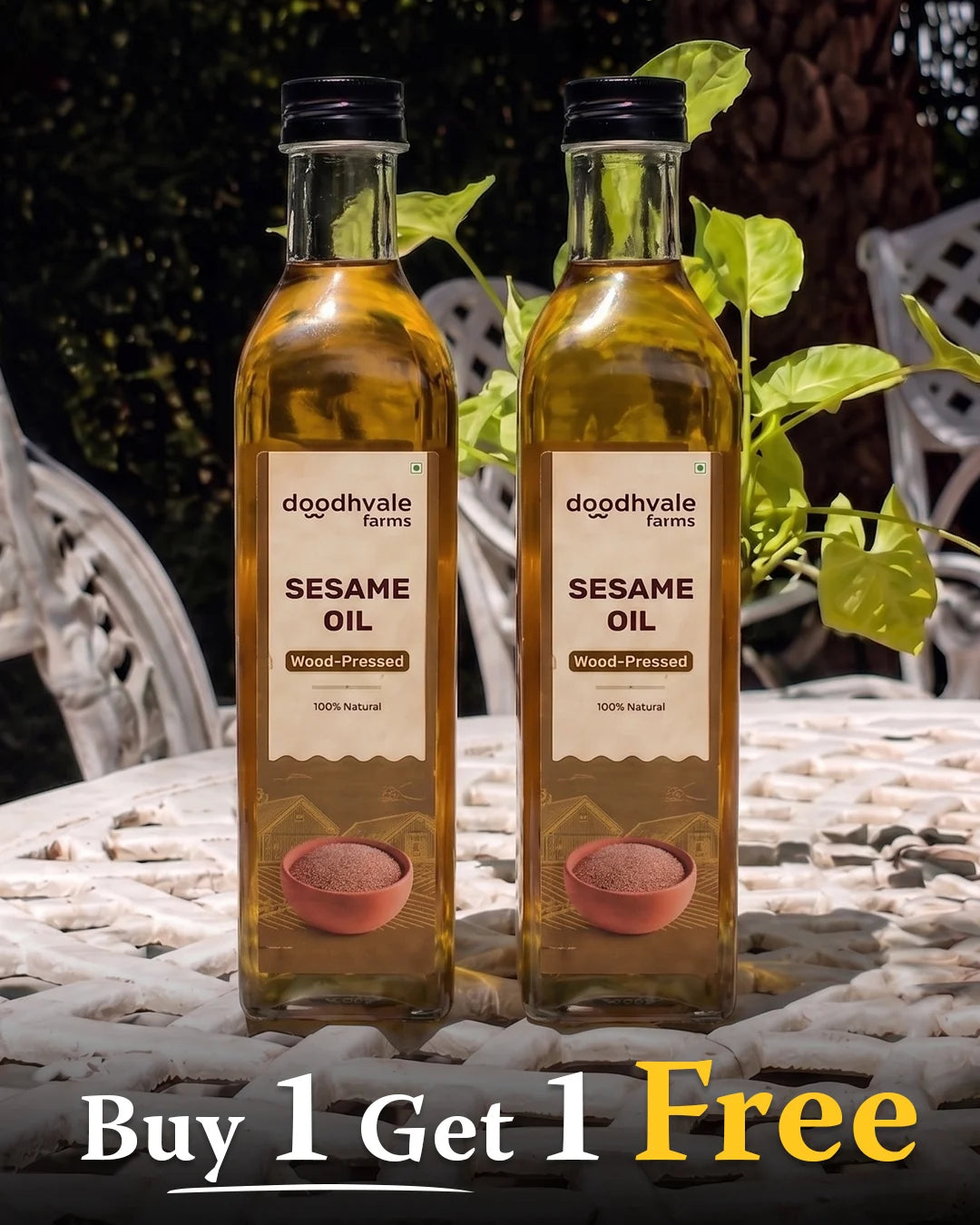 Sesame Oil - Wood Pressed (Buy 1 Get 1 Free)