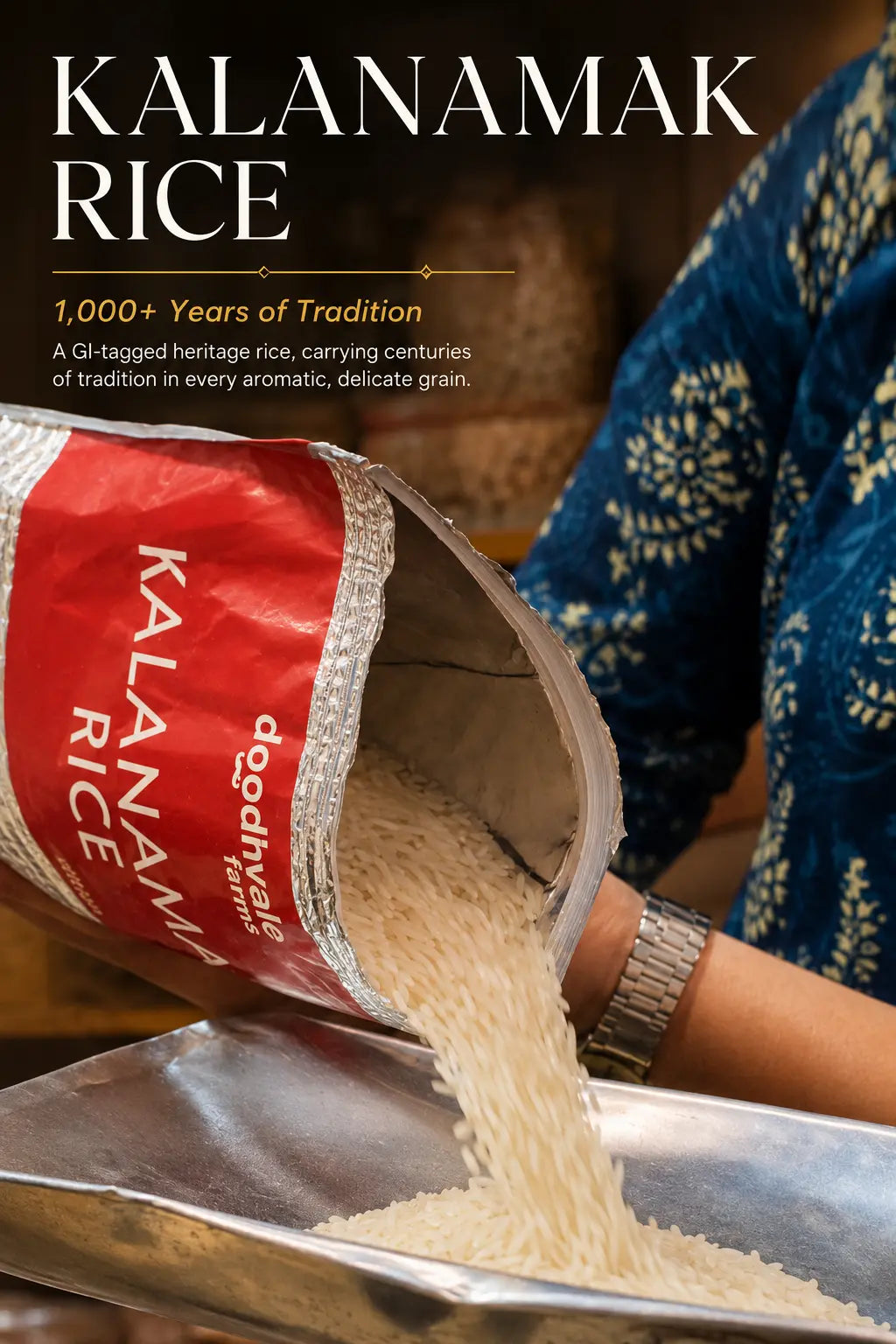 Kala Namak Rice – GI-Tagged Heritage Rice | High Protein