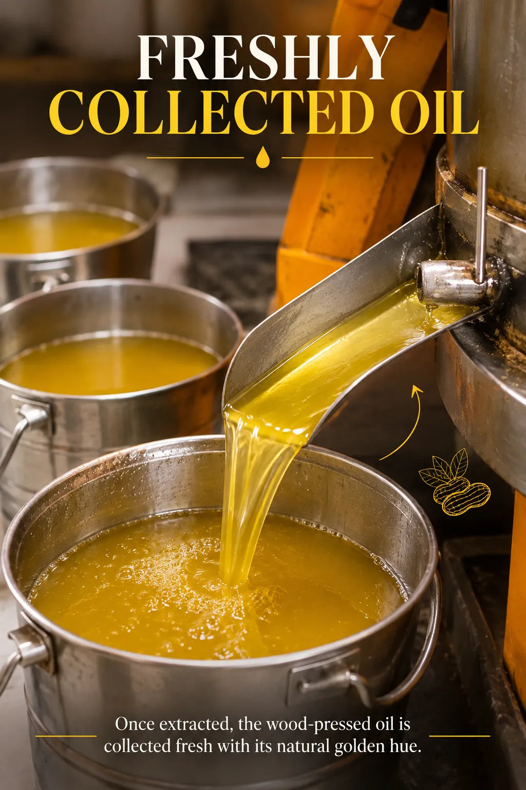 Royal A2 Buffalo Desi Ghee + Groundnut Oil - Wood Pressed Combo