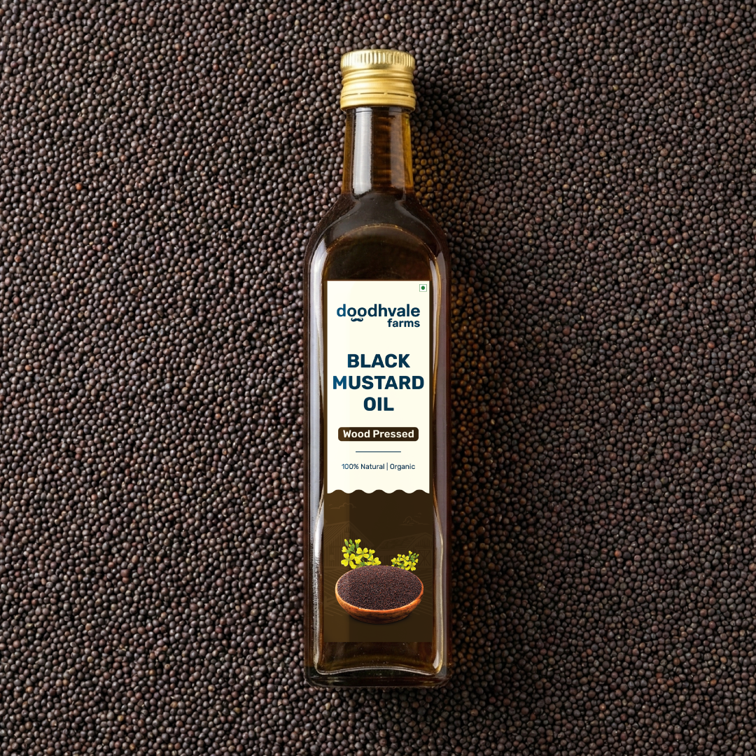 Black Mustard Oil - Wood Pressed (500ml).