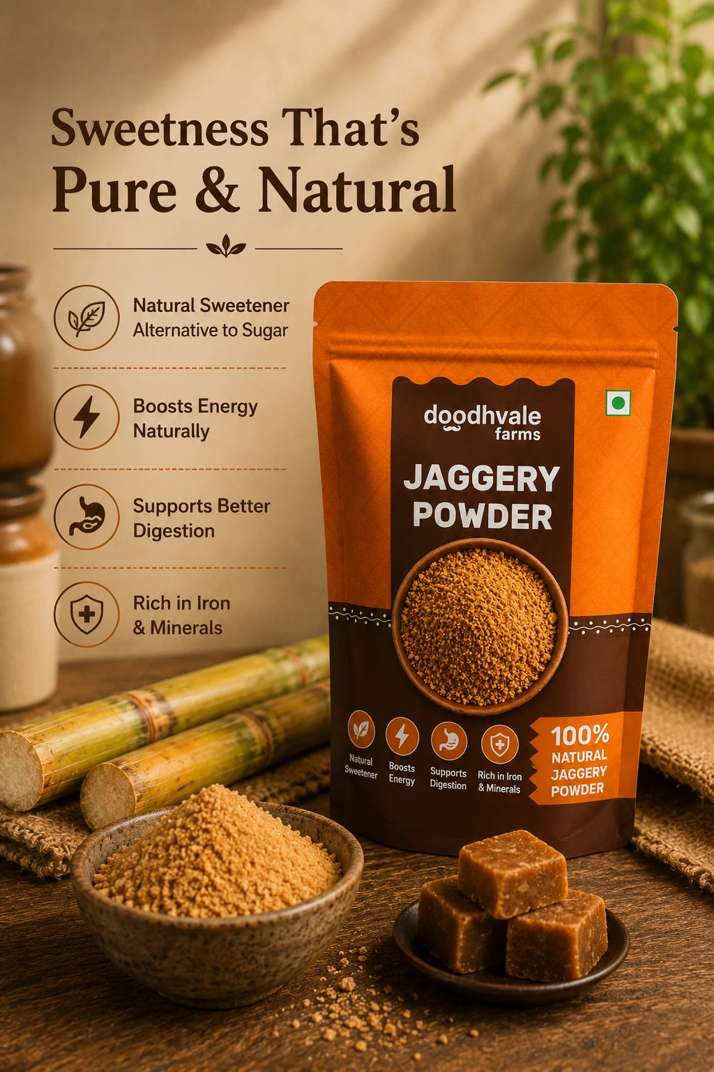 Flash Sale - Jaggery Powder – 100% Organic & Certified
