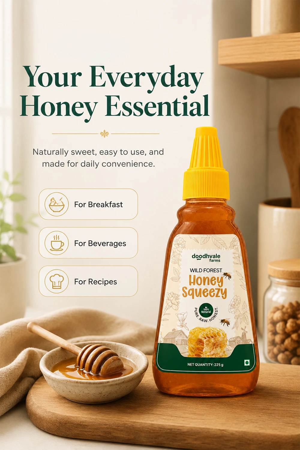 Wild Forest Honey Squeezy | 100% Organic & Natural