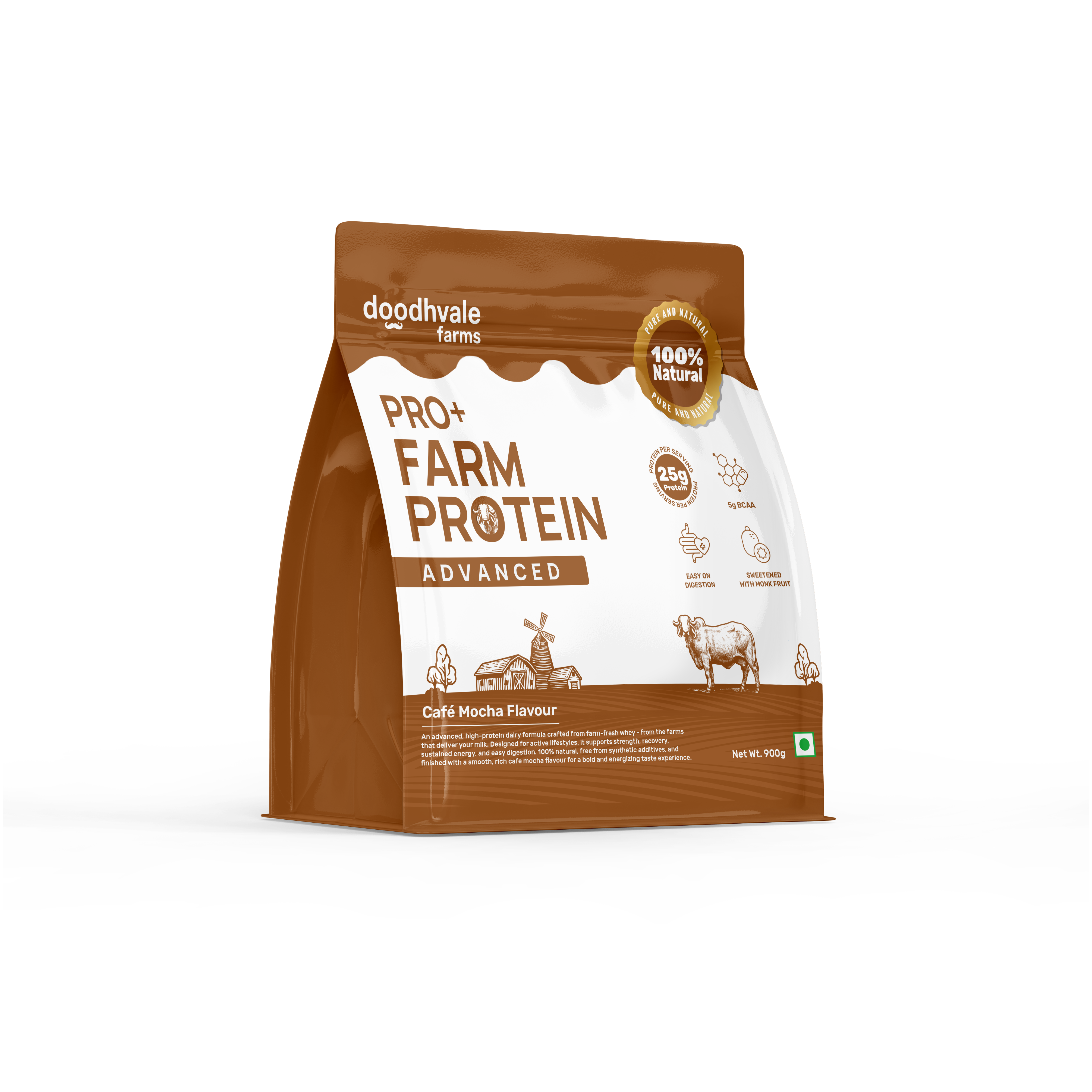 PRO+ Farm Protein Advanced - Cafe Mocha - 25g/scoop + Free Gift