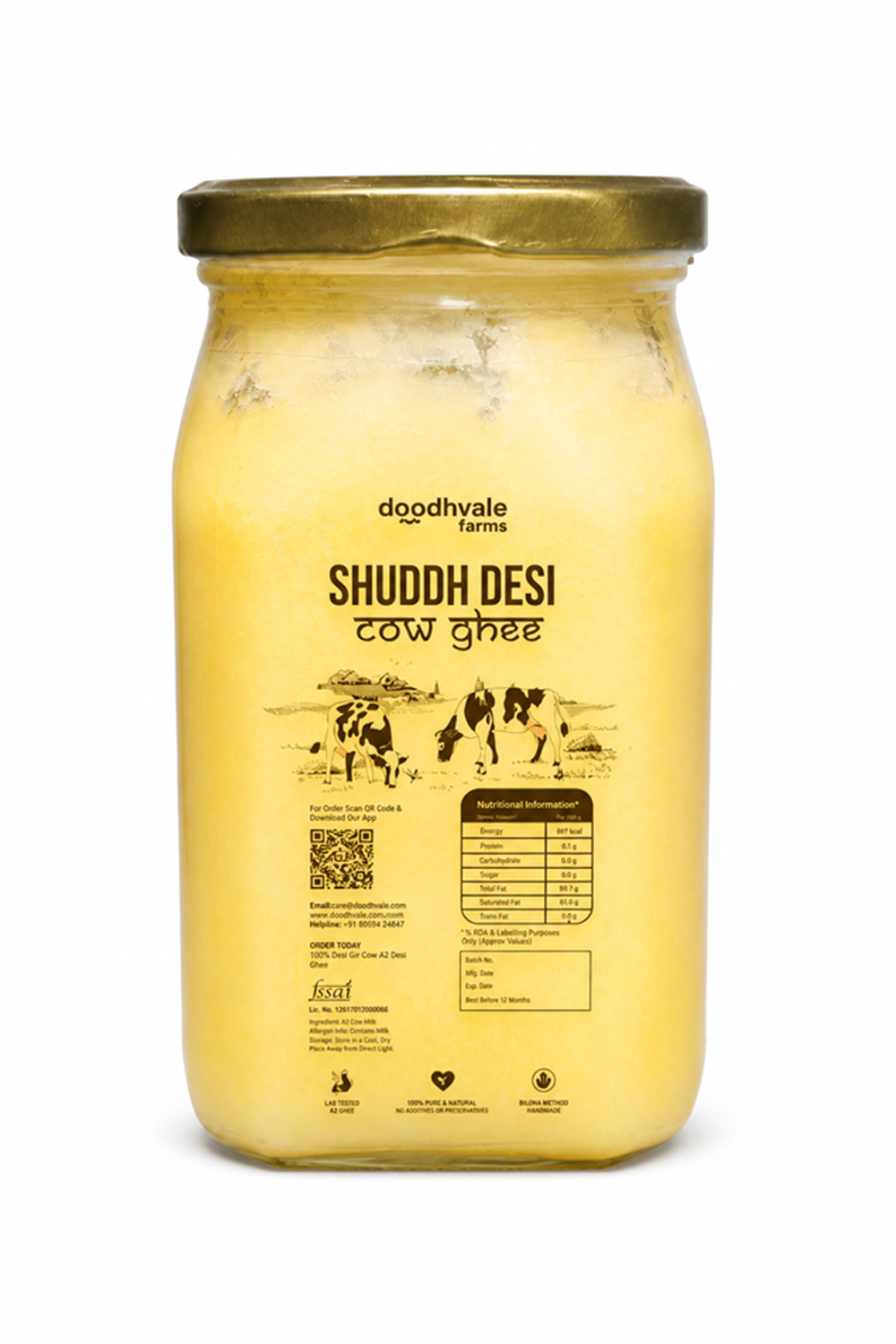 Classic Cow Bilona Ghee - (330 ML)