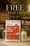 PRO+ Farm Protein For Family - Kesar Badam (450g) - 16g/scoop + Free Gift