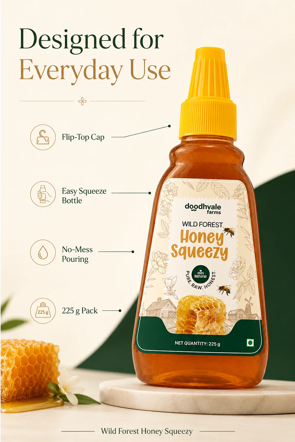Wild Forest Honey Squeezy | 100% Organic & Natural