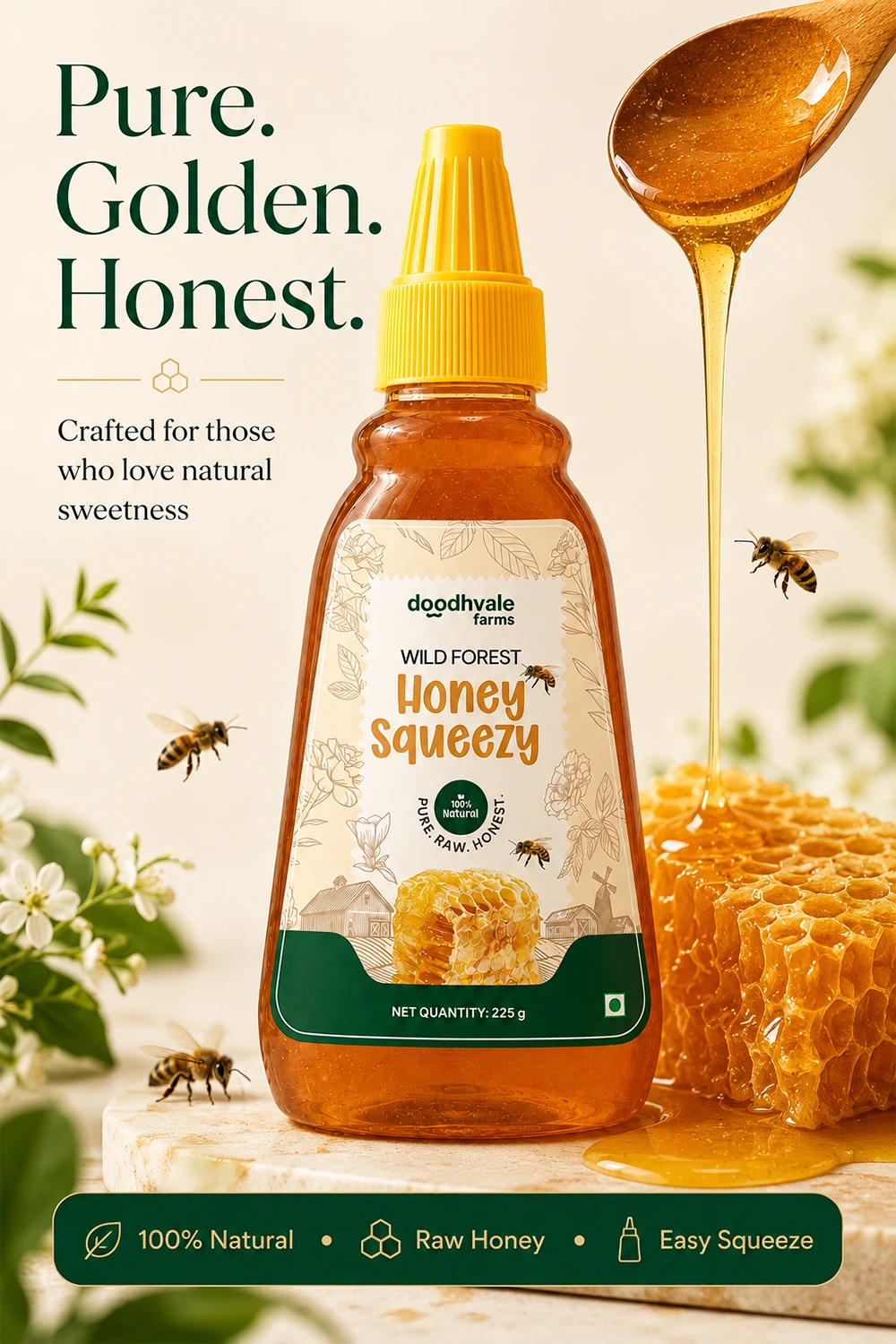 Wild Forest Honey Squeezy | 100% Organic & Natural