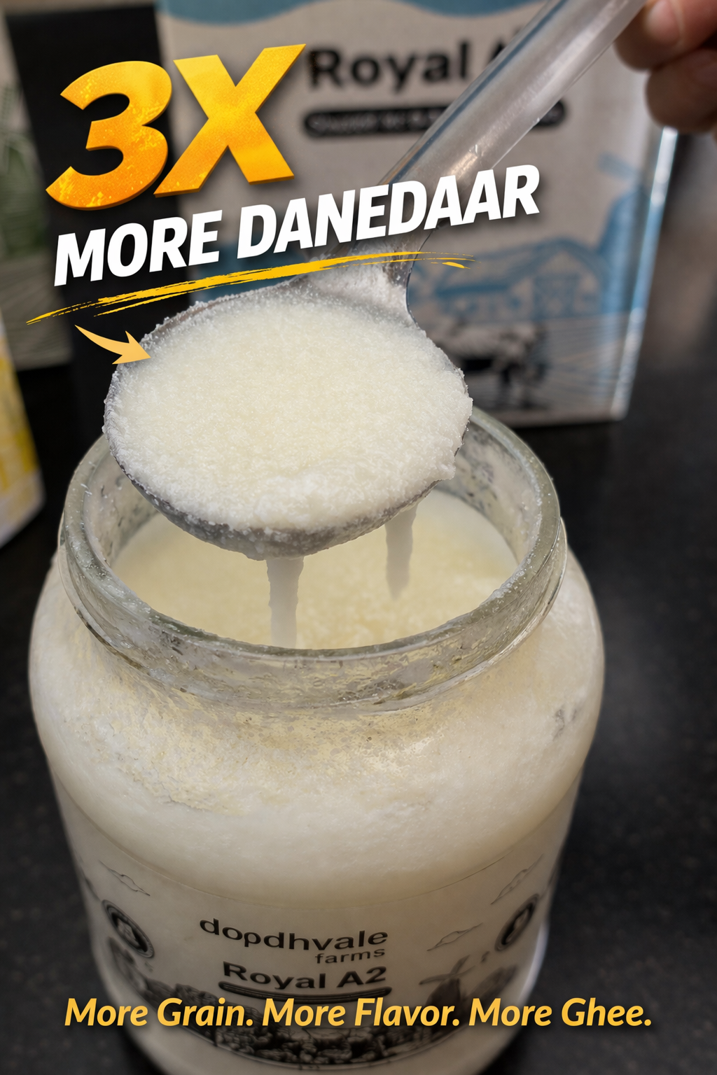 Royal A2 Buffalo Desi Ghee - (900 ML)