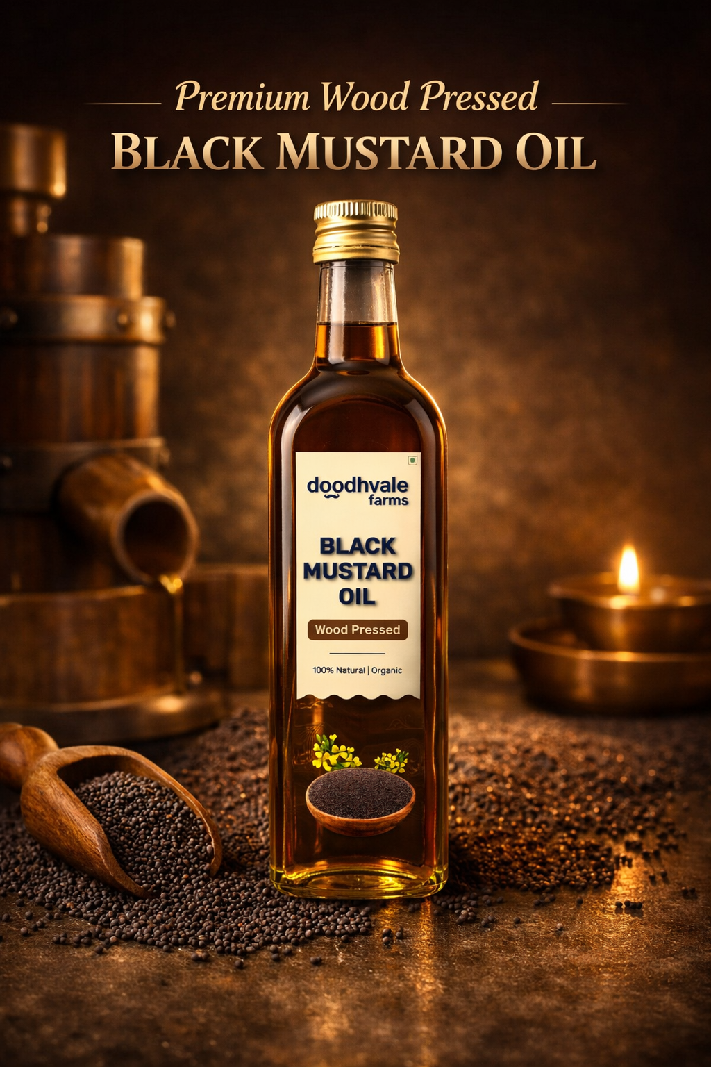 Black Mustard Oil - Wood Pressed
