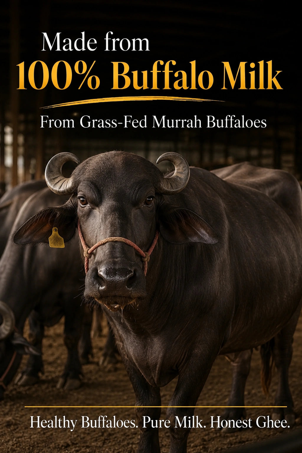 Royal A2 Buffalo Desi Ghee - (900 ML)