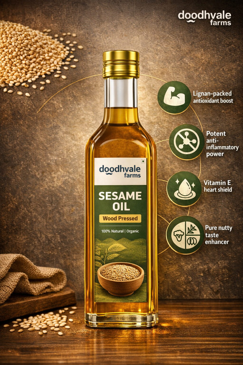 Sesame Oil - Wood Pressed