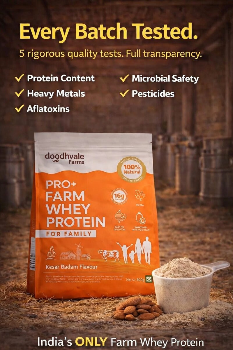 PRO+ Farm Protein For Family - Kesar Badam - 16g/scoop + Free Gift