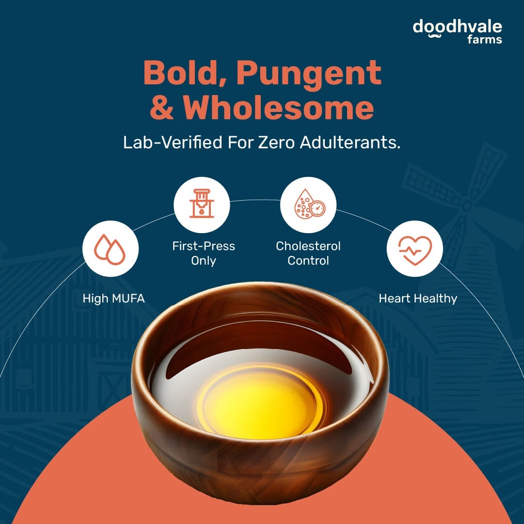 Yellow Mustard Oil - Wood Pressed