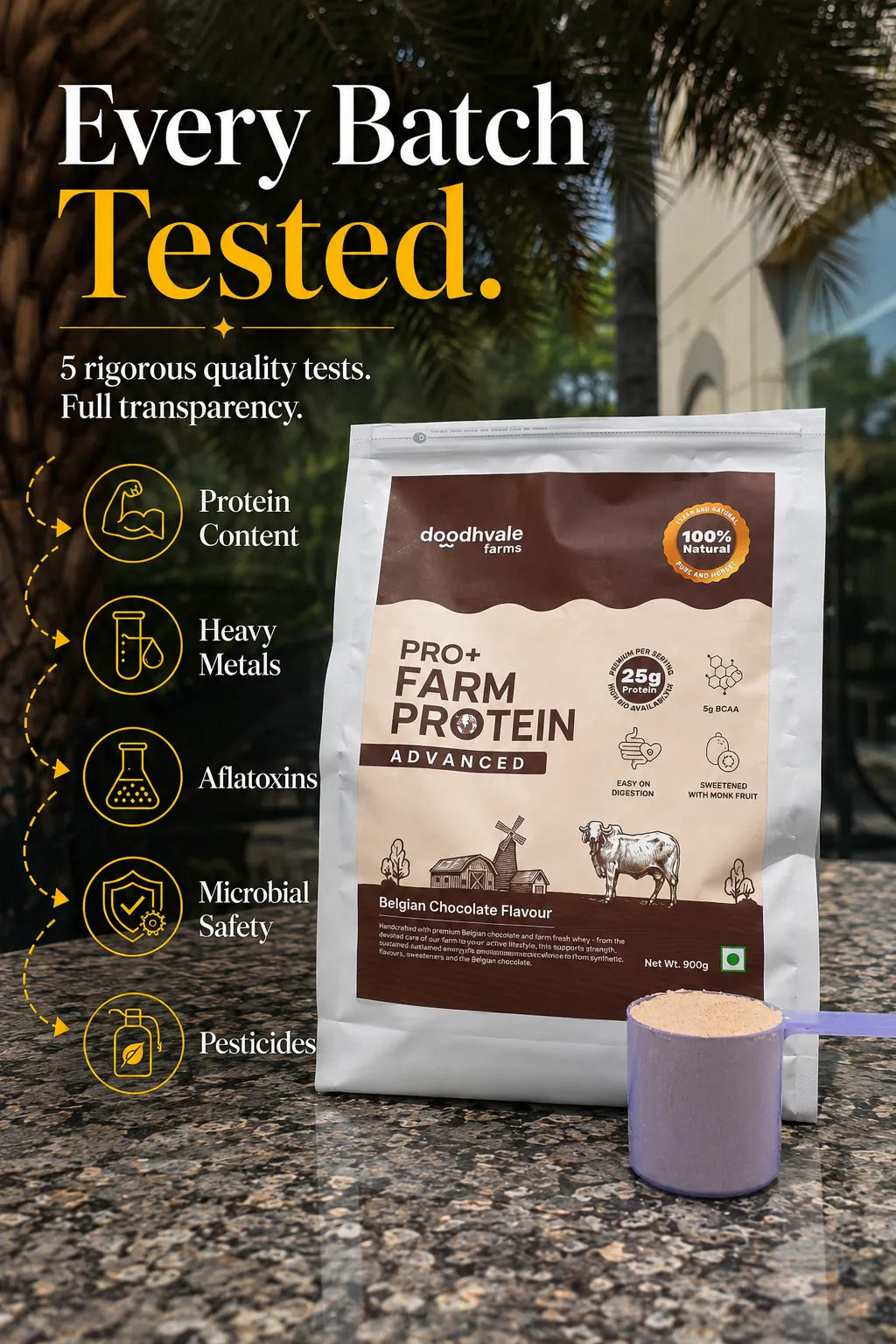 PRO+ Farm Protein Advanced - Belgian Chocolate - 25g/scoop + Free Gift