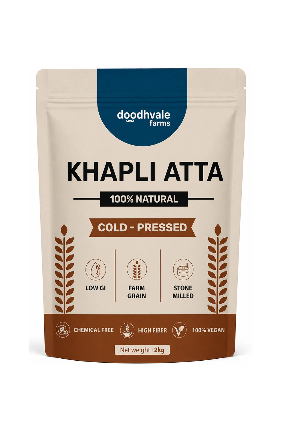 Khapli Atta – Cold Pressed | 1kg .