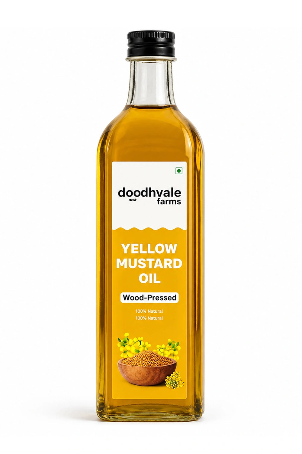 Yellow Mustard Oil - Wood Pressed (500ml)