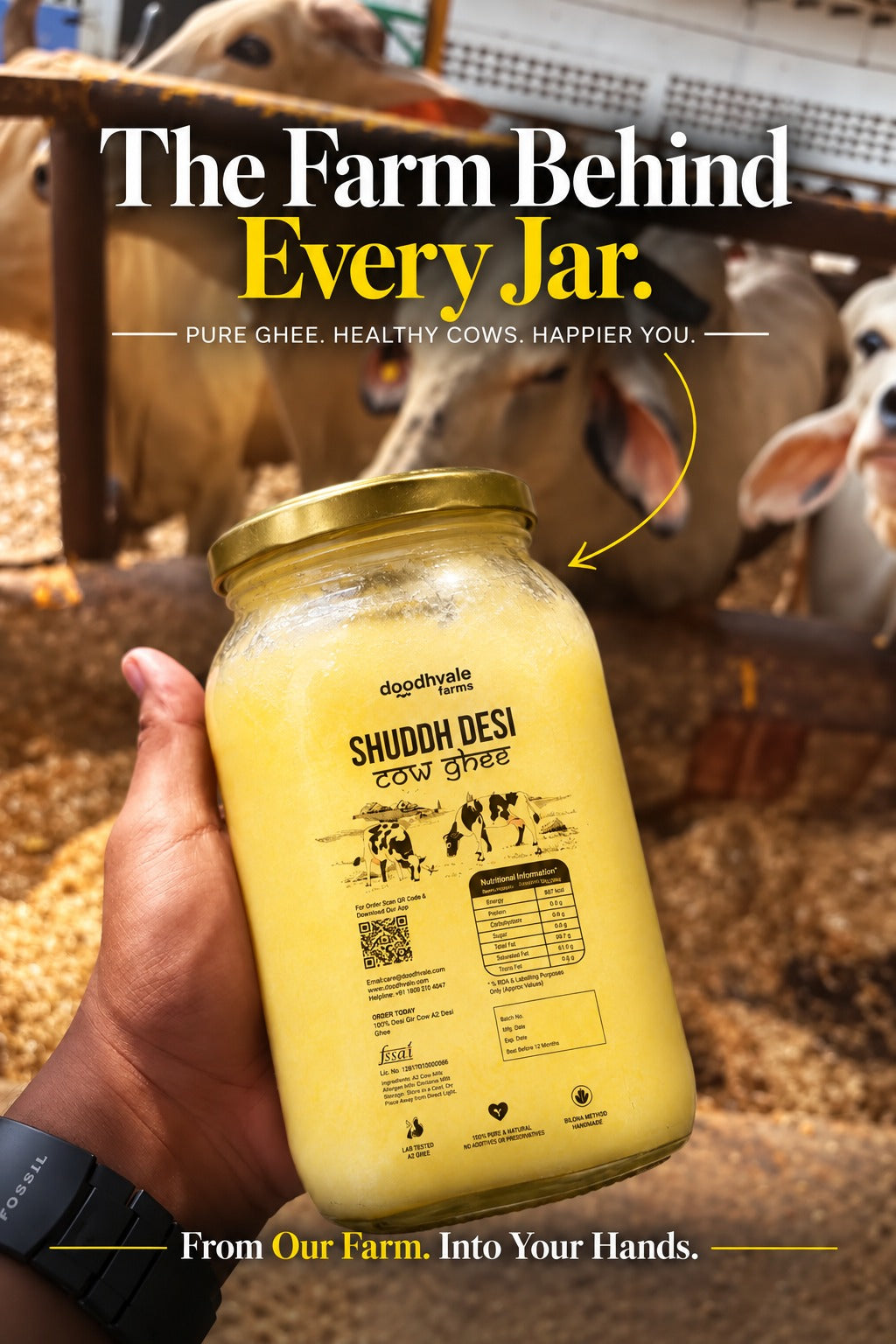 3 Classic Cow Shuddh Bilona Ghee at ₹1299