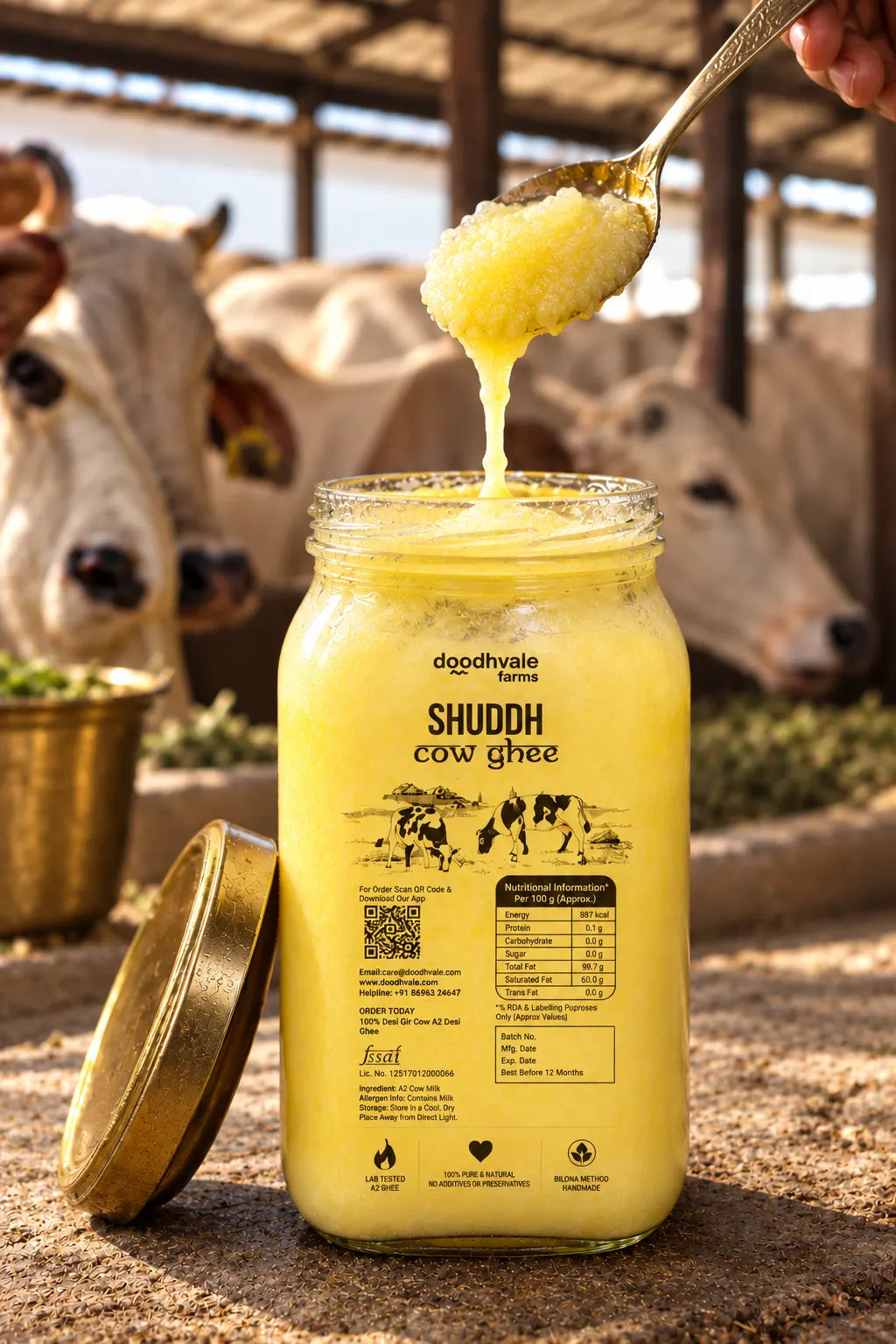 Classic Cow Bilona Ghee - (330 ML)