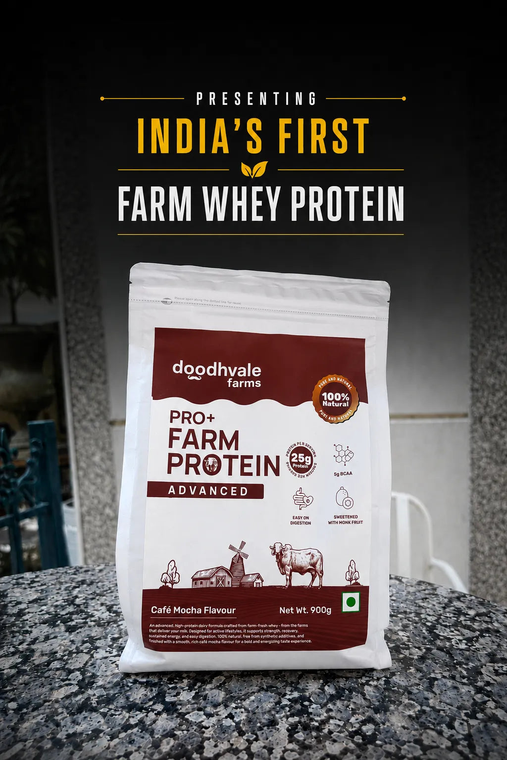PRO+ Farm Protein Advanced - Cafe Mocha - 25g/scoop + Free Gift