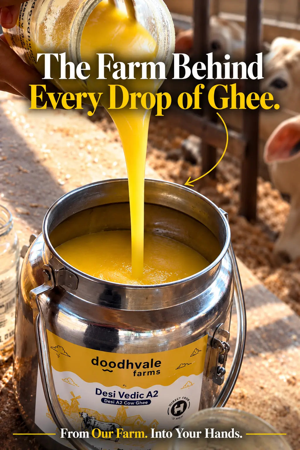 Cow A2 Desi Ghee Dolchi 5L