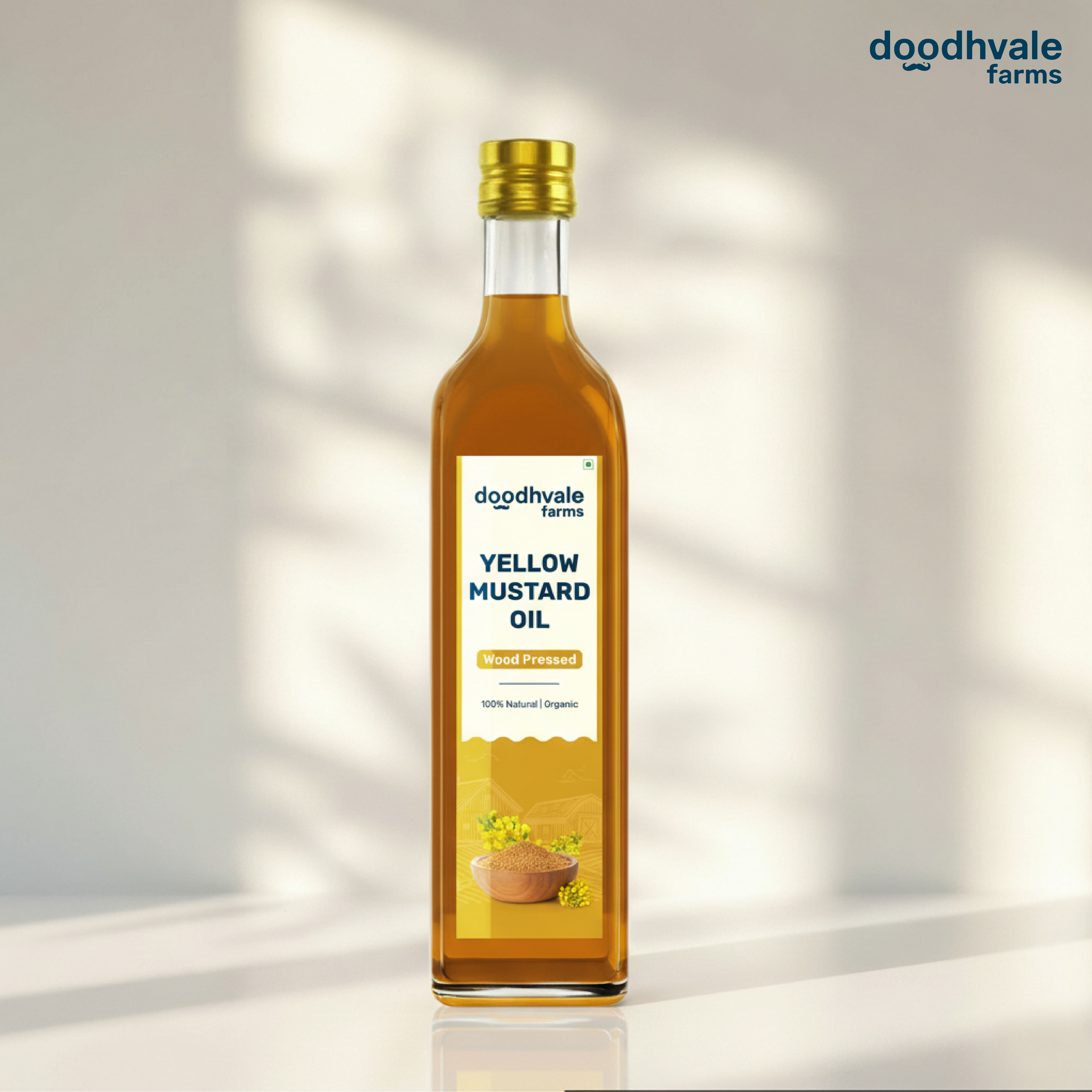 Yellow Mustard Oil - Wood Pressed