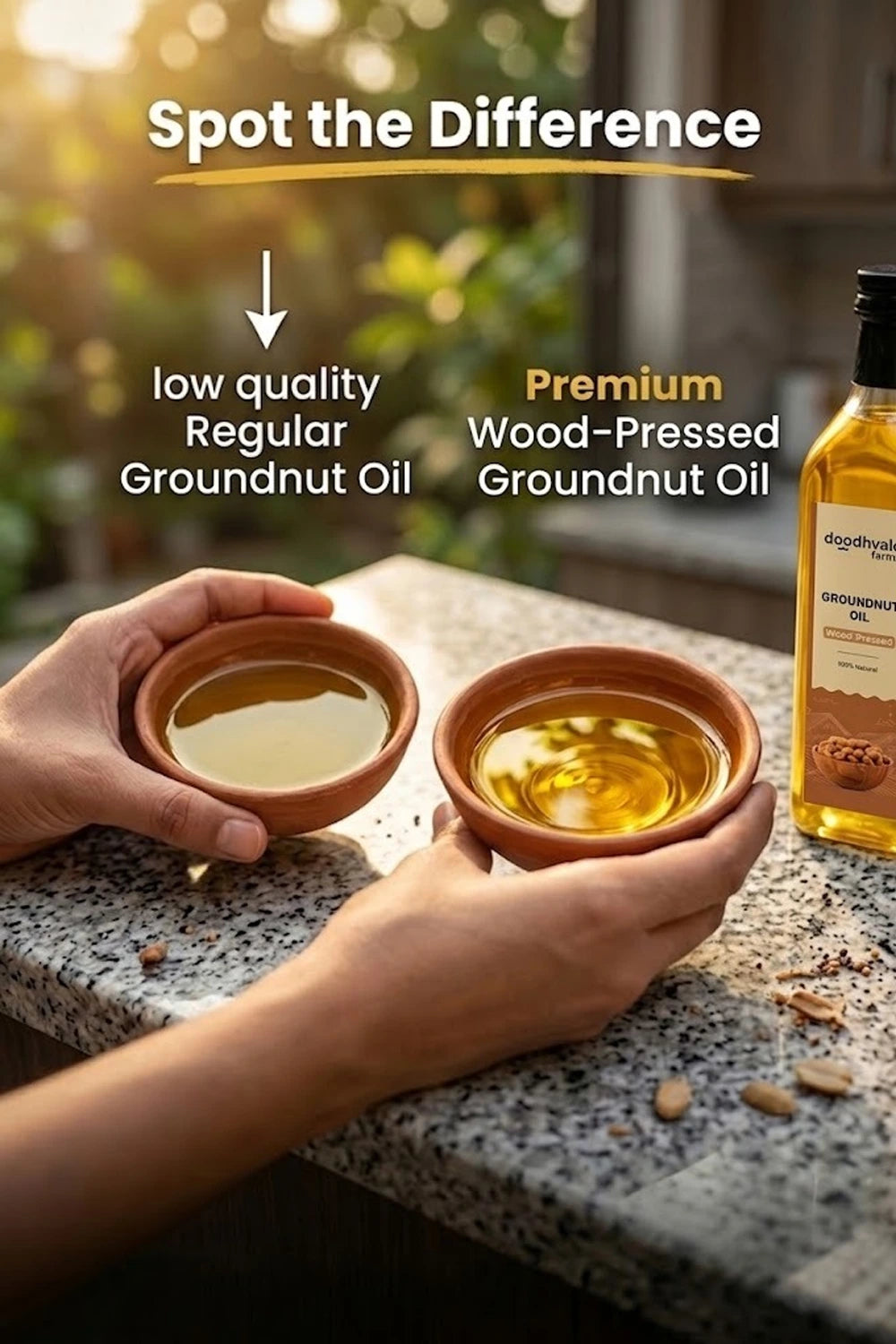Groundnut Oil - Wood Pressed (2 Unit Pack)