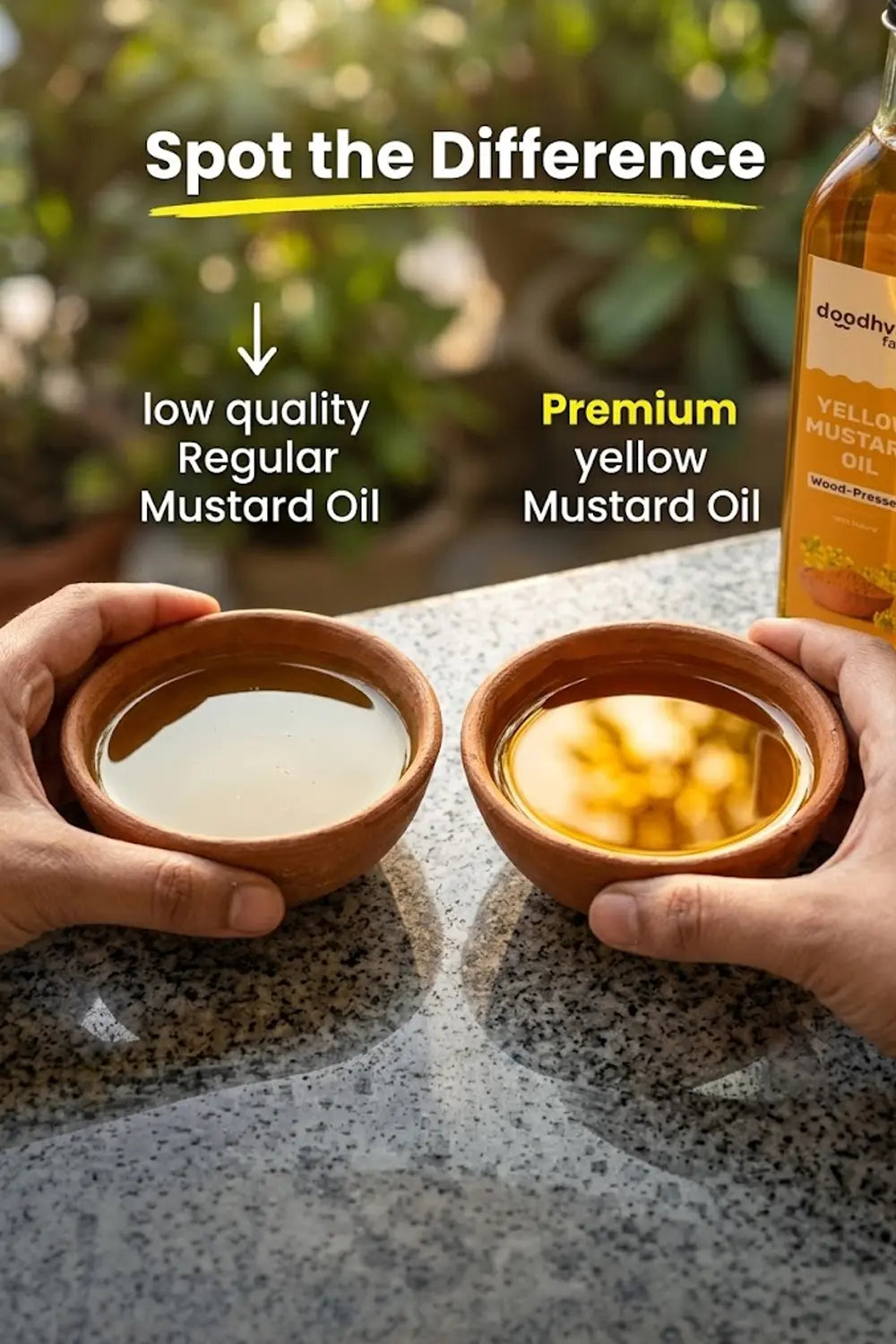 Yellow Mustard Oil - Wood Pressed (500ml)