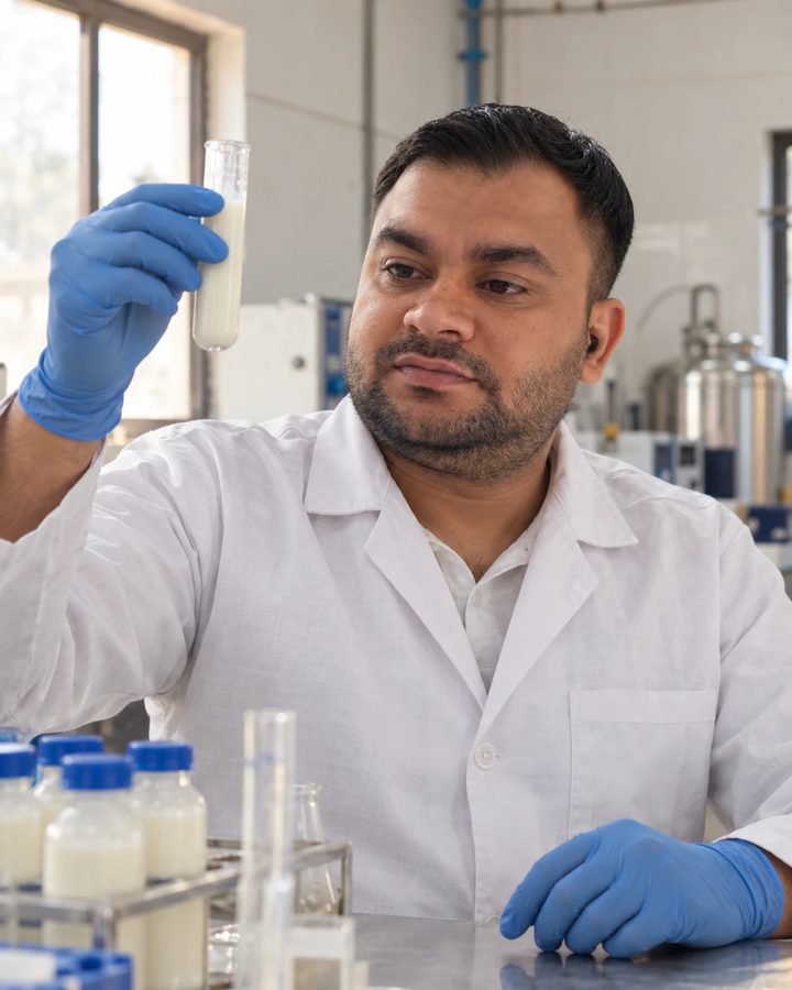 Manoj, Quality · milk testing