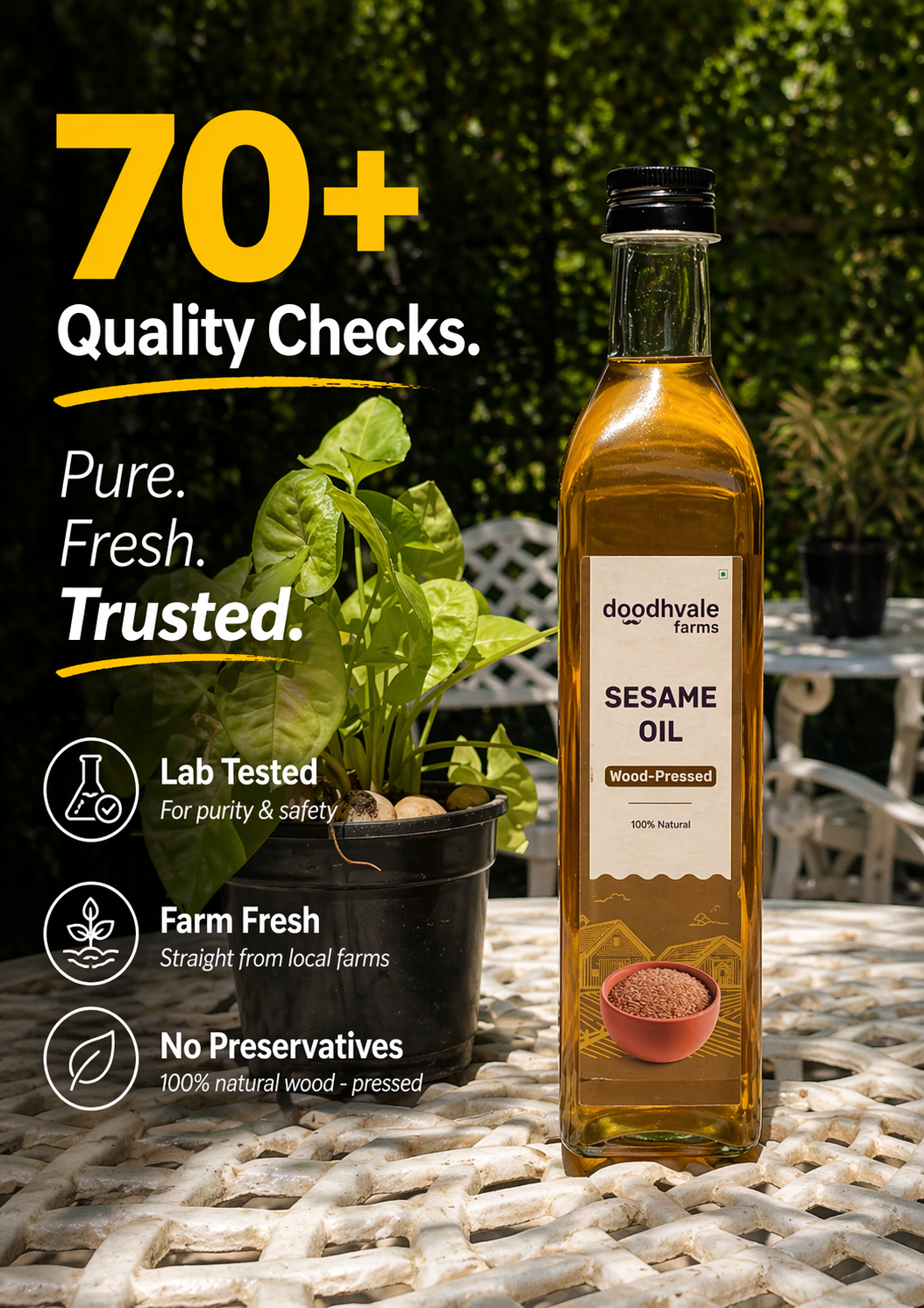 Sesame Oil - Wood Pressed (Buy 1 Get 1 Free)
