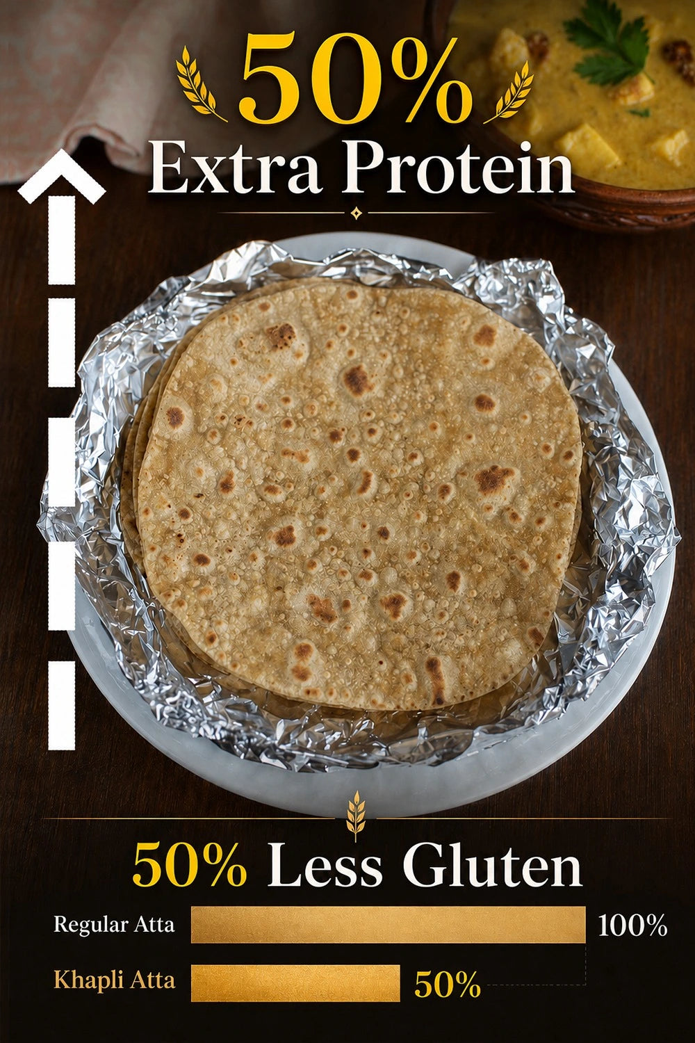 Khapli Atta – Cold Pressed | (2kg) :  Buy 2 Get 1 Free