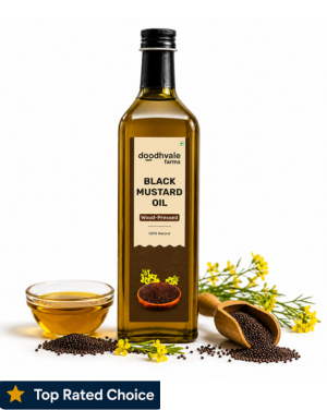 Black Mustard Oil - Wood Pressed (500ml).