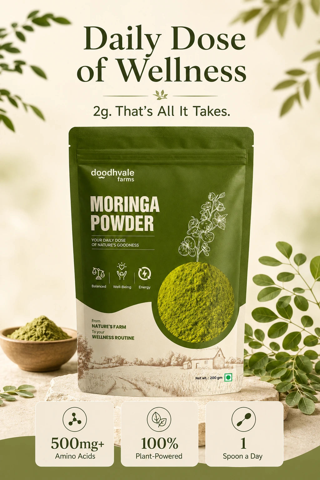 Moringa Powder - 100% Organic