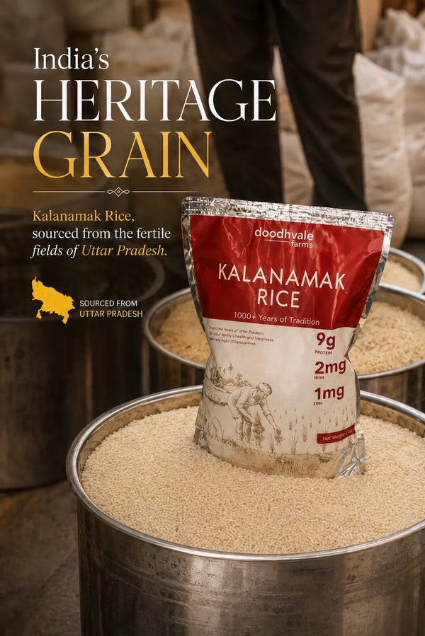 Kala Namak Rice – GI-Tagged Heritage Rice | High Protein