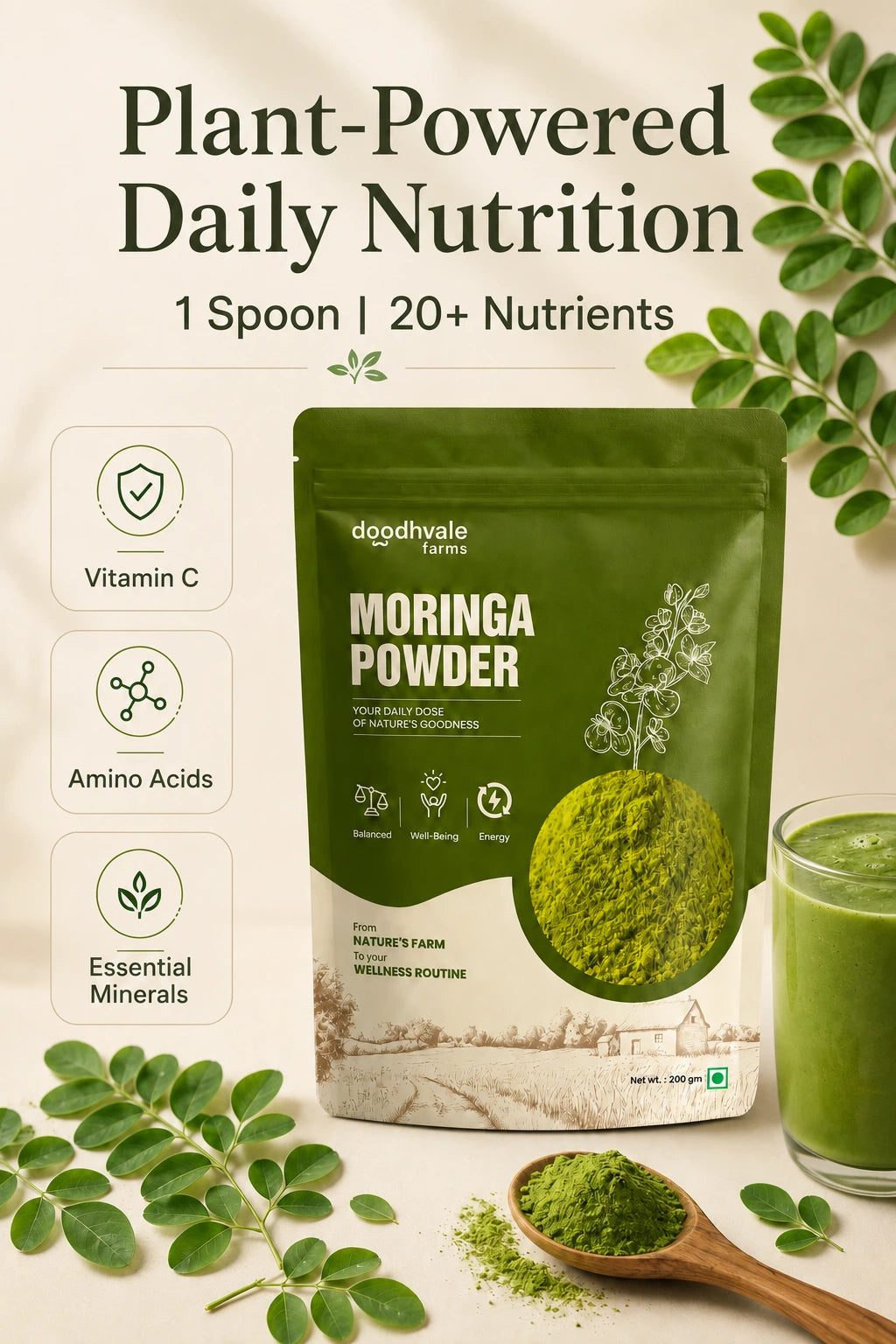 Moringa Powder - 100% Organic