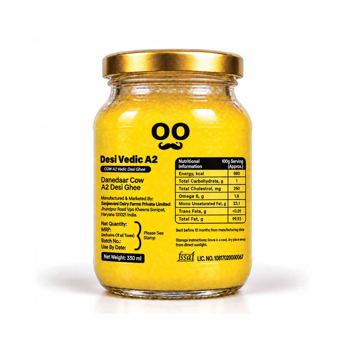 Cow A2 Desi Ghee - (330 ML)