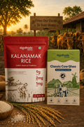Kalanamak Rice (2 Kg) + Classic Cow Bilona Ghee (900 ml) Combo
