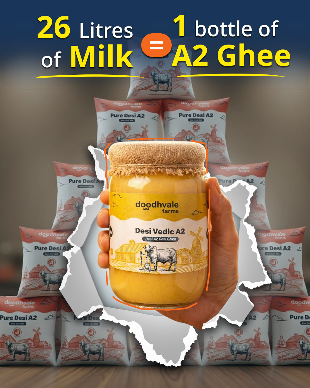 Cow A2 Vedic Desi Ghee