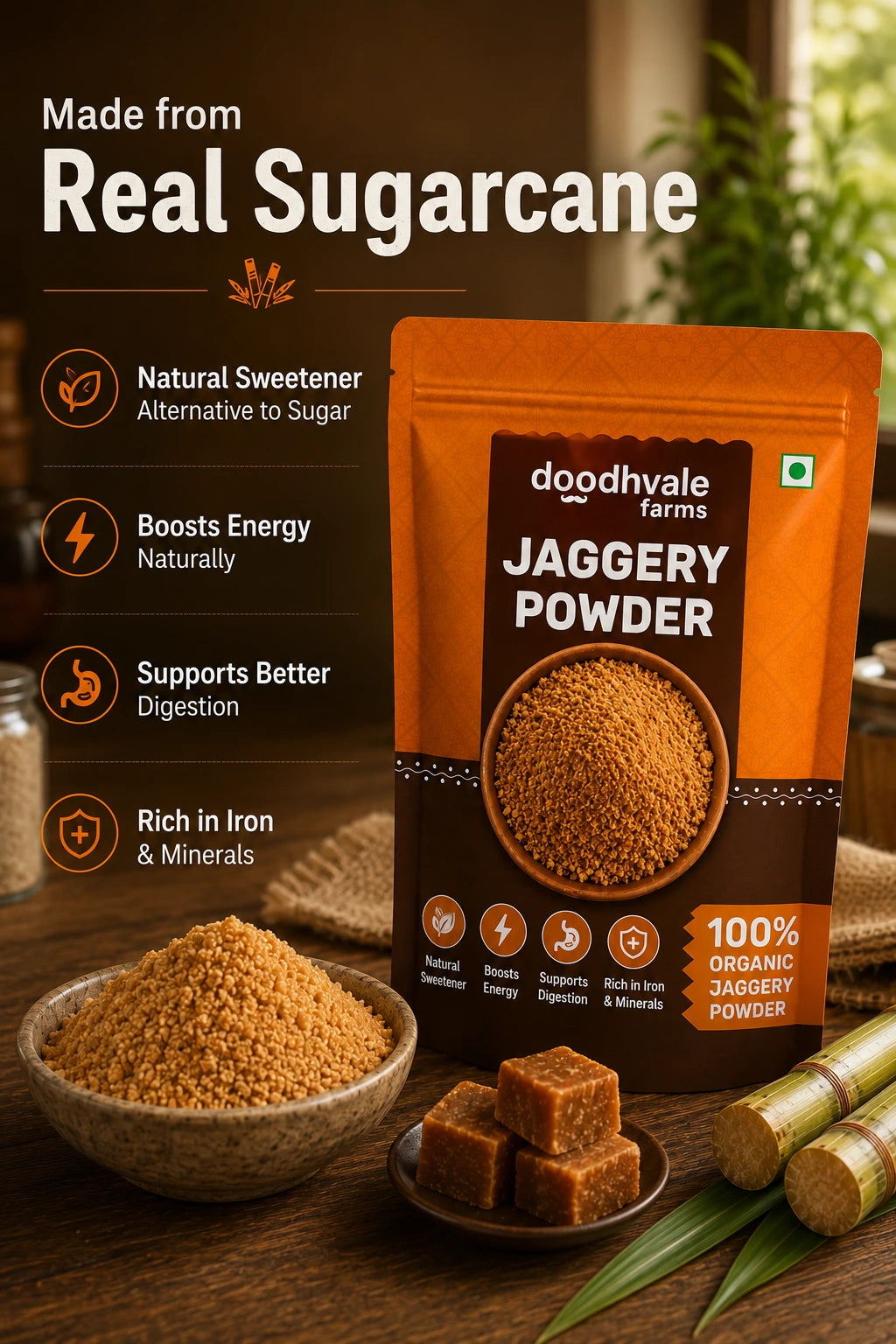 Flash Sale - Jaggery Powder – 100% Organic & Certified