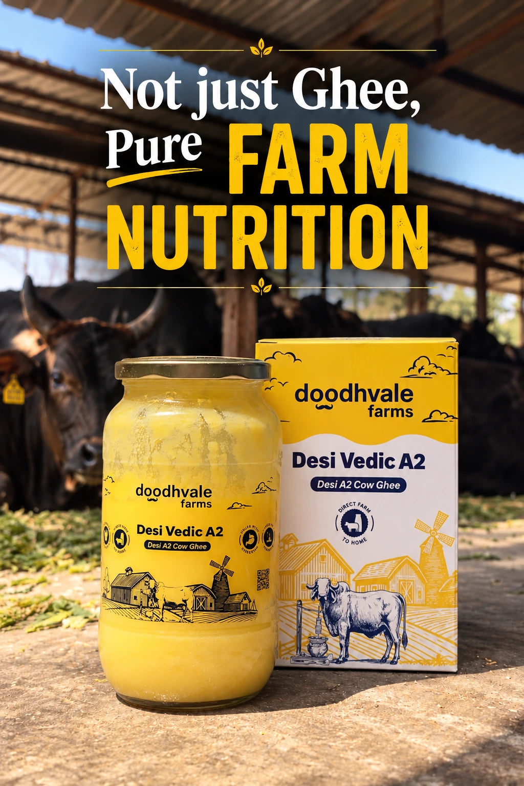 Cow A2 Vedic Desi Ghee B1G2