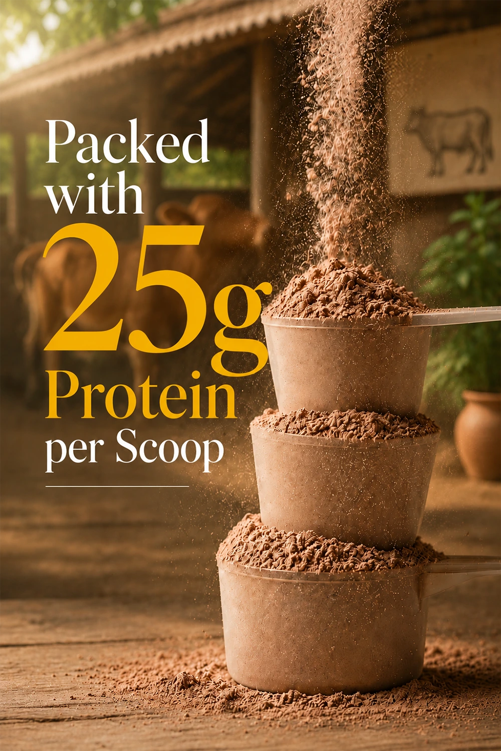 PRO+ Farm Protein Advanced - Belgian Chocolate - (450g) - 25g/scoop + Free Gift