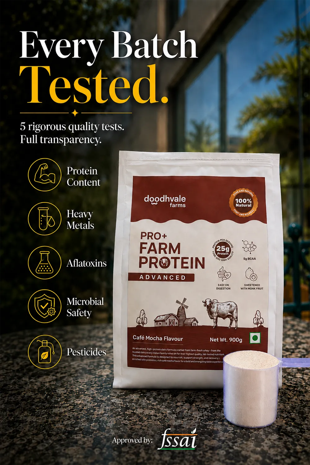 PRO+ Farm Protein Advanced - Cafe Mocha - 25g/scoop