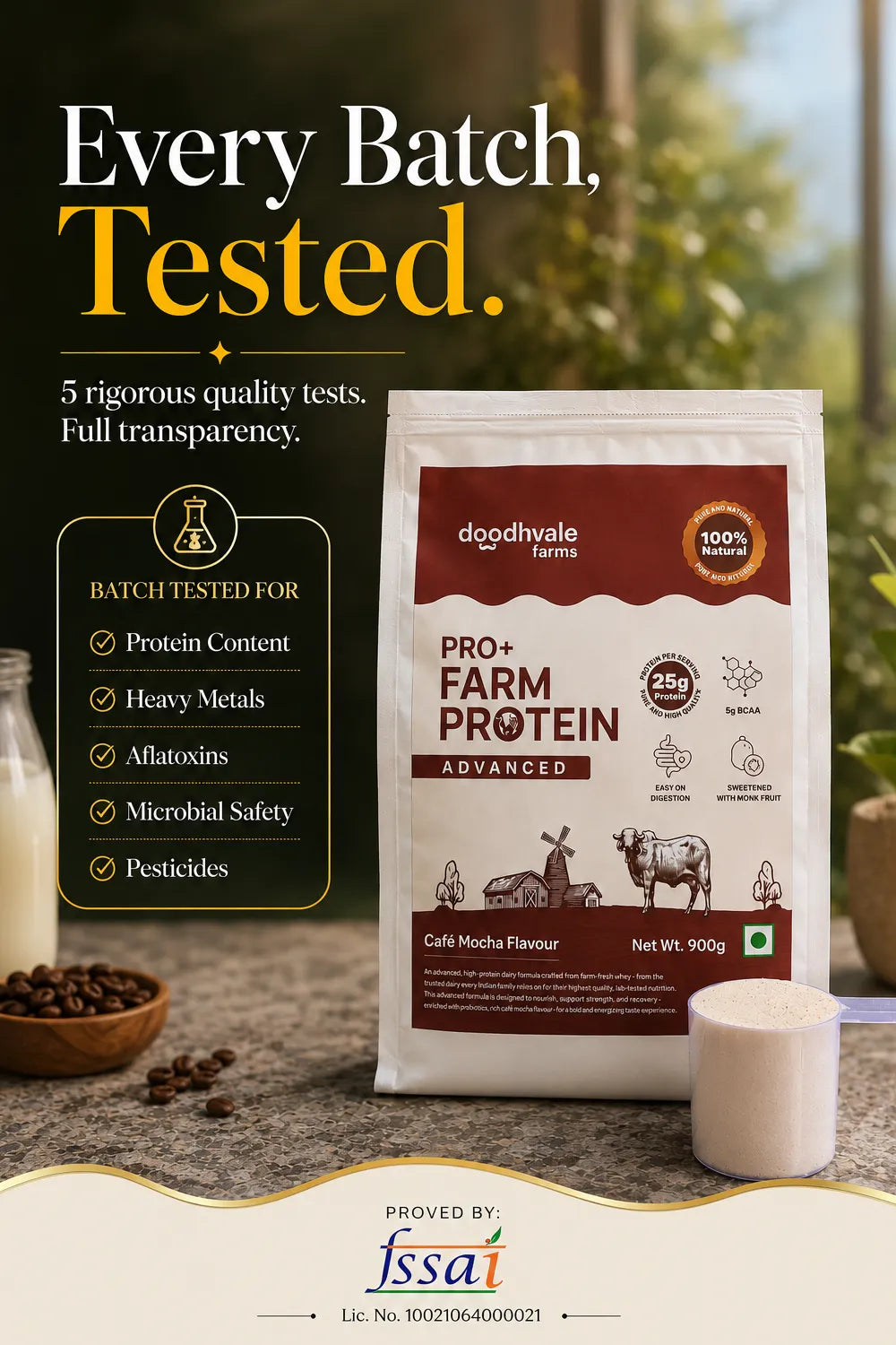 PRO+ Farm Protein Advanced - Cafe Mocha - 25g/scoop + Free Gift