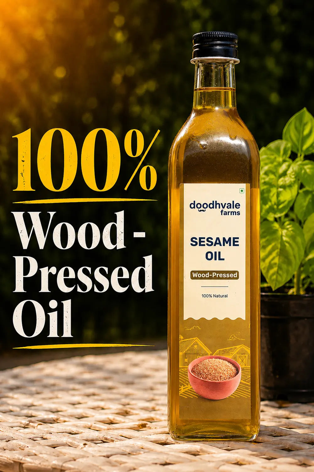 Sesame Oil - Wood Pressed (Buy 1 Get 1 Free)