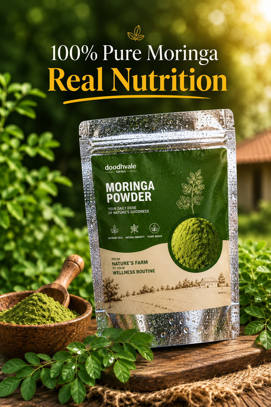 Moringa Powder - 100% Organic .