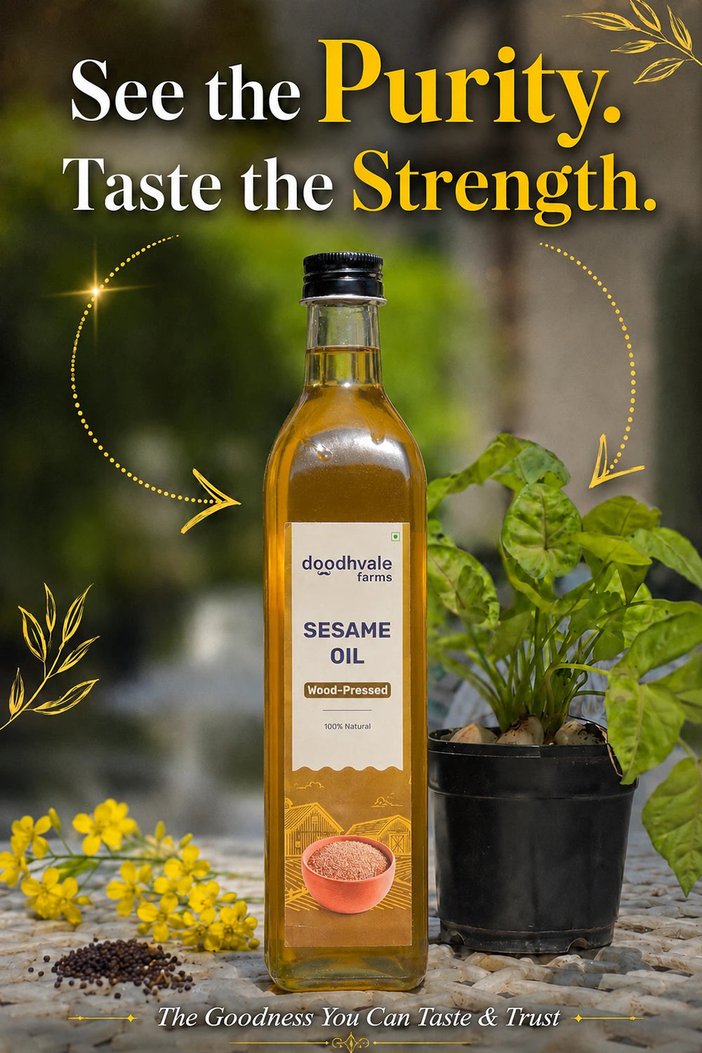Sesame Oil - Wood Pressed (2 Unit Pack)